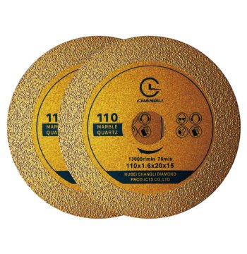 Wholesale OEM Best Selling sharp Vacuum Braze 110mm Diamond High Speed Steel Nitride Finish Saw Blade Cutting Disc Wet